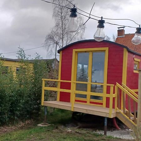 Roulotte Et Sauna De Tonton Bouvy Au Domaine Du Reuze Winnezeele Buitenkant foto