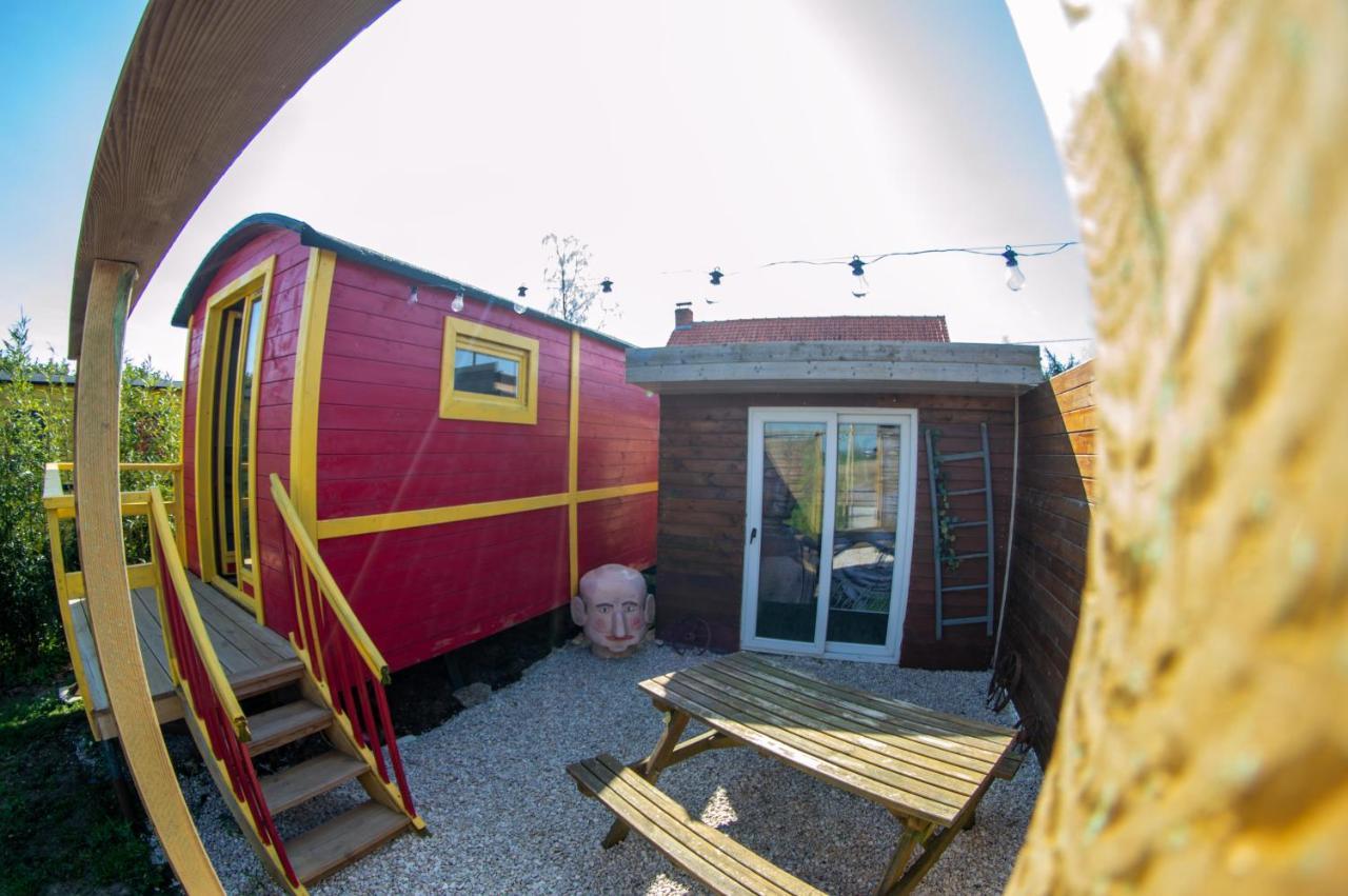 Roulotte Et Sauna De Tonton Bouvy Au Domaine Du Reuze Winnezeele Buitenkant foto